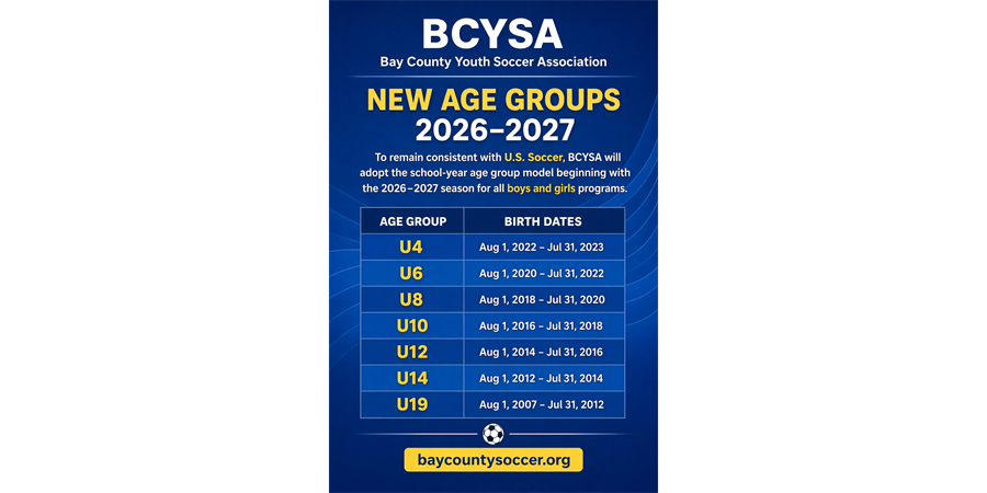 Age Group Changes for Fall 2026 Season